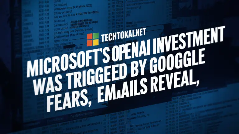 Microsoft's OpenAI speculation was set off by Google fears, messages uncover TECHTOKAI.NET